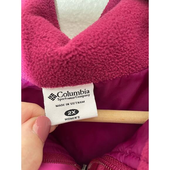 Columbia Vest Magenta Pink Lightweight Womens XXL 2X Plus - Picture 3 of 4